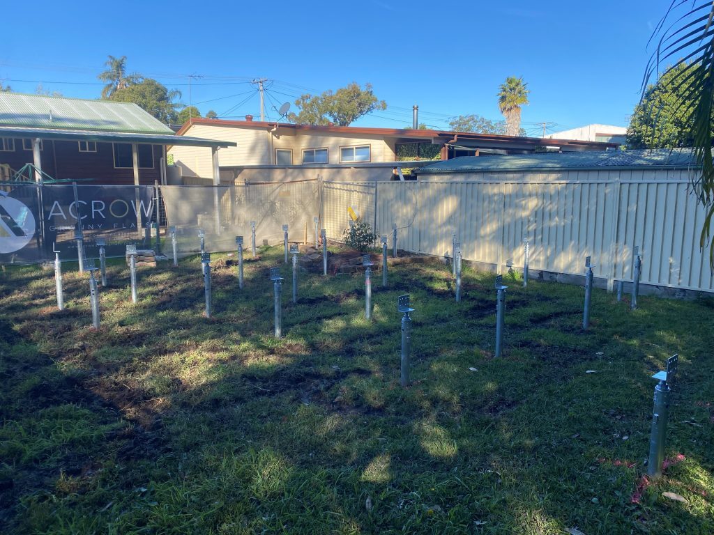 Screw Piers Example San Remo Granny Flat