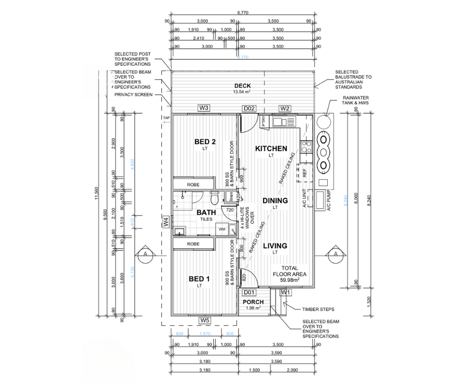 Avoca_beach_custon_granny_floorplan